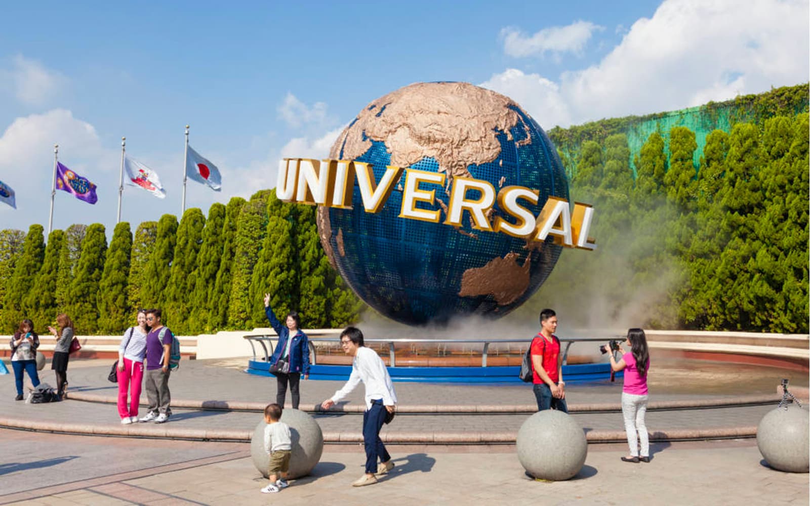 Pokemon parade performance at Universal Studios Japan with Charizard and Pikachu