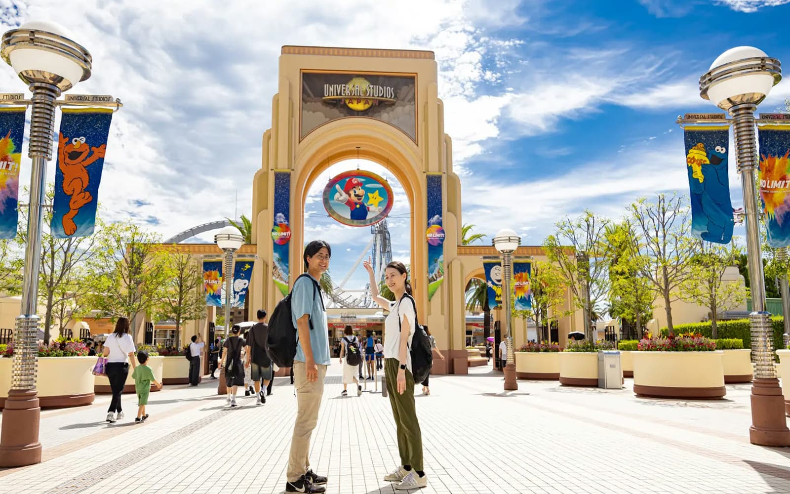 Mine Cart Madness attraction entrance for Super Nintendo World Express Pass guests