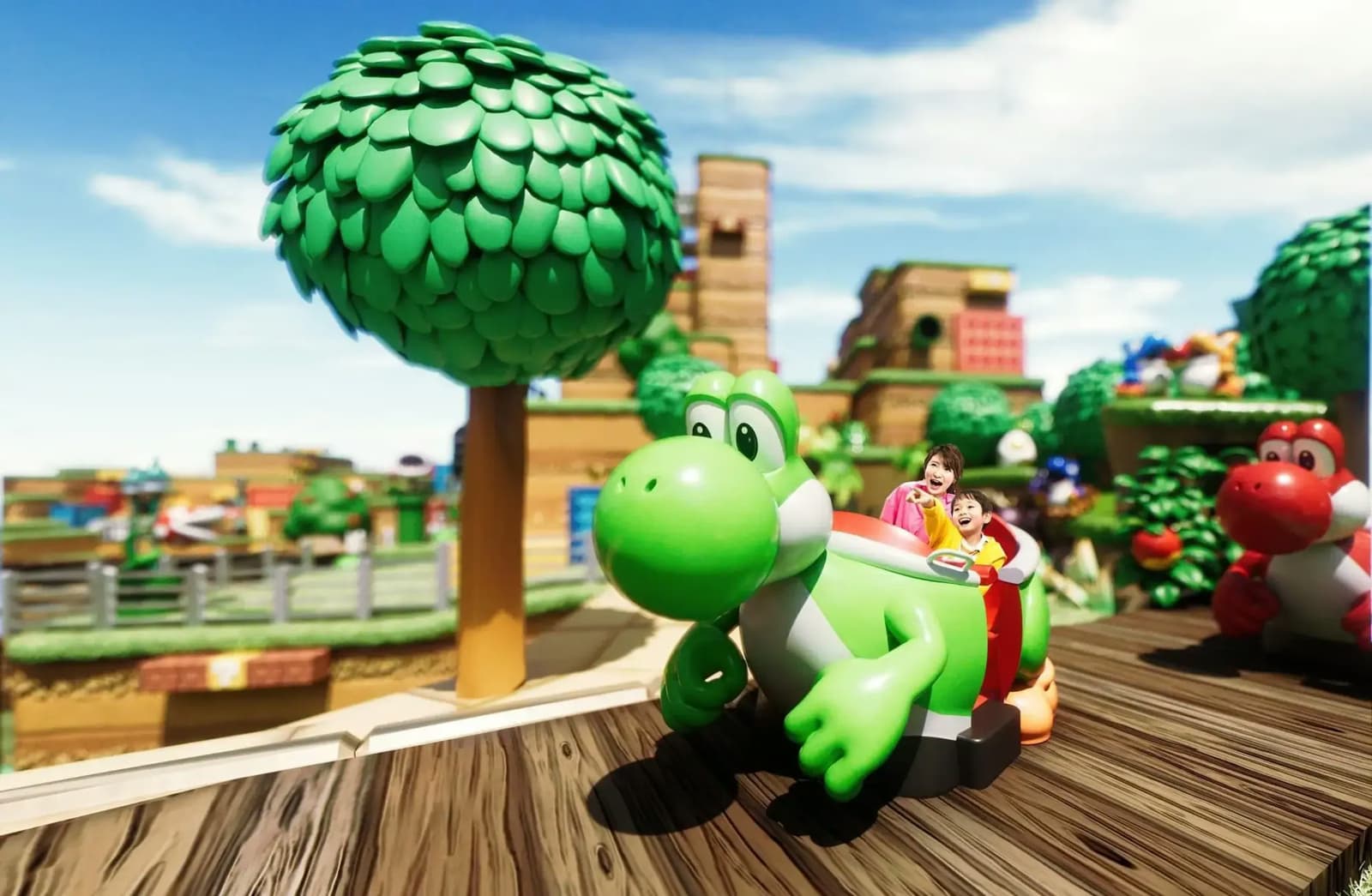 Yoshi Adventure ride inside Super Nintendo World at Universal Studios Japan Osaka